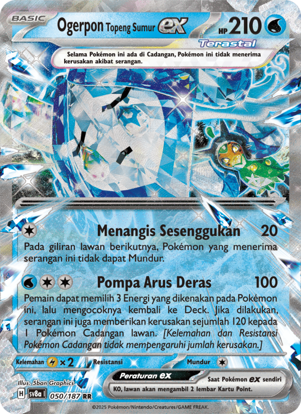 Ogerpon Topeng Sumur ex 050 — Festival Terastal ex (Indonesian Pokémon TCG card)
