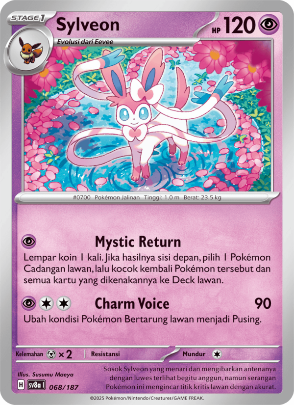Sylveon 068 — Festival Terastal ex (Indonesian Pokémon TCG card)