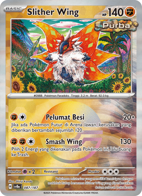 Slither Wing 087 — Festival Terastal ex (Indonesian Pokémon TCG card)