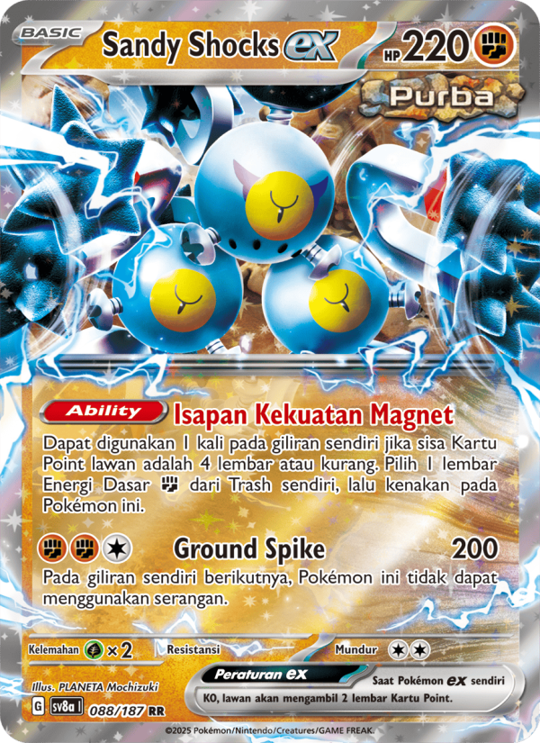 Sandy Shocks ex 088 — Festival Terastal ex (Indonesian Pokémon TCG card)