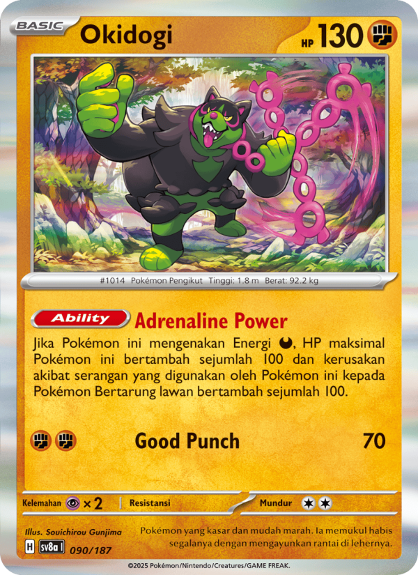 Okidogi 090 — Festival Terastal ex (Indonesian Pokémon TCG card)
