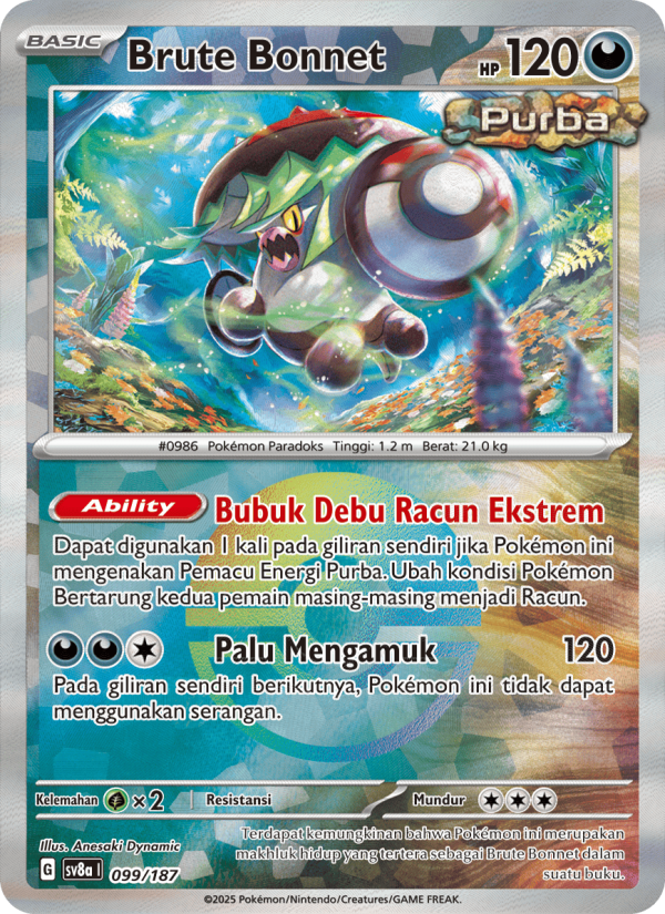 Brute Bonnet 099 — Festival Terastal ex (Indonesian Pokémon TCG card)