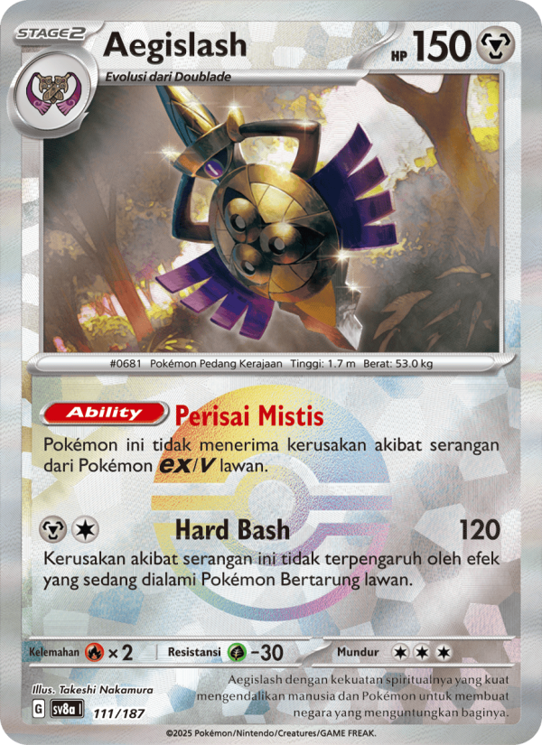 Aegislash 111 — Festival Terastal ex (Indonesian Pokémon TCG card)