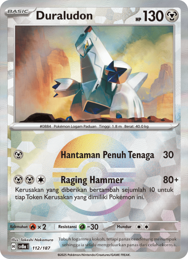 Duraludon 112 — Festival Terastal ex (Indonesian Pokémon TCG card)
