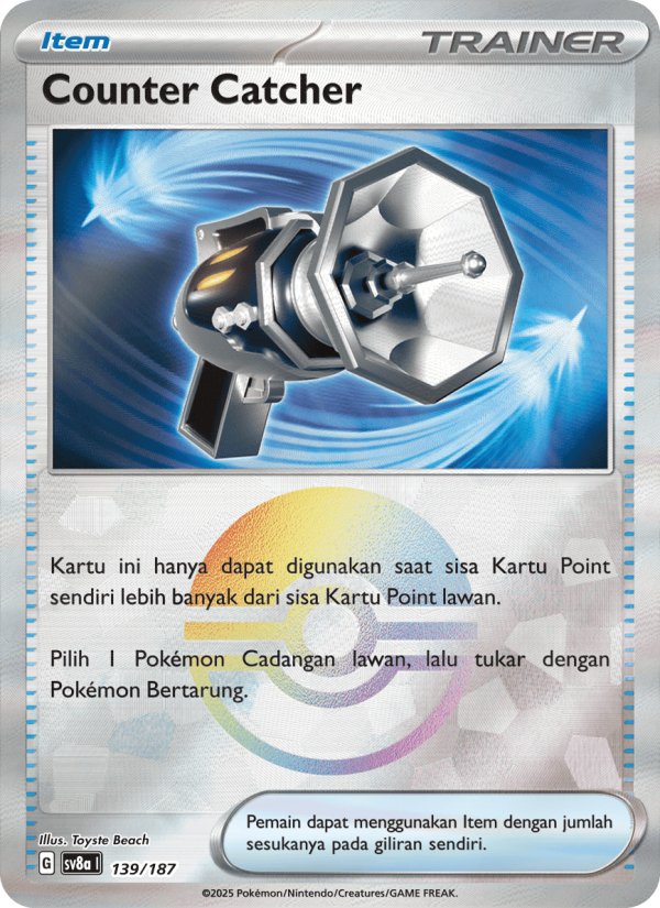 Counter Catcher 139 — Festival Terastal ex (Indonesian Pokémon TCG card)