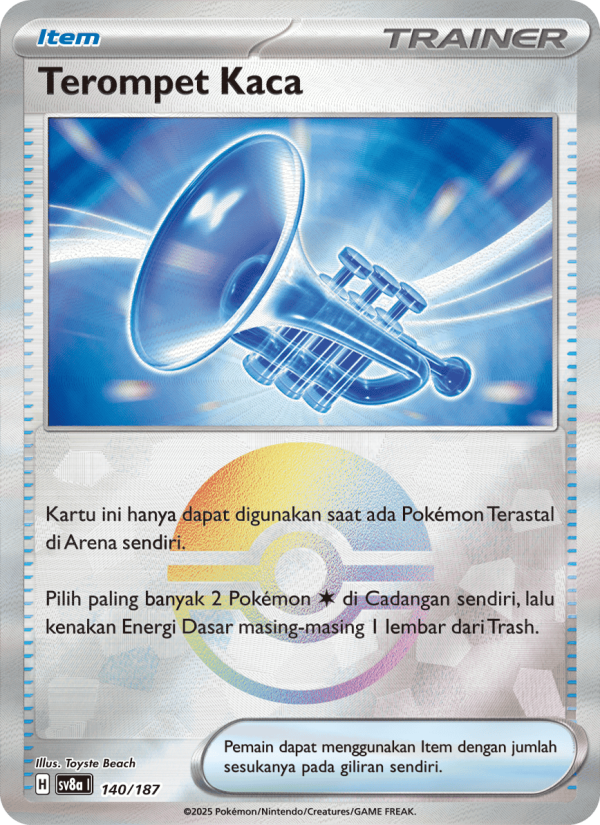 Terompet Kaca 140 — Festival Terastal ex (Indonesian Pokémon TCG card)