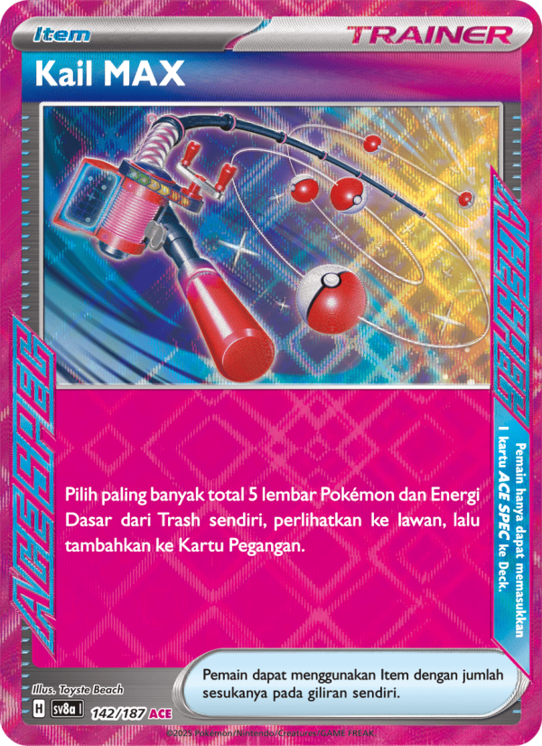 Kail MAX 142 — Festival Terastal ex (Indonesian Pokémon TCG card)