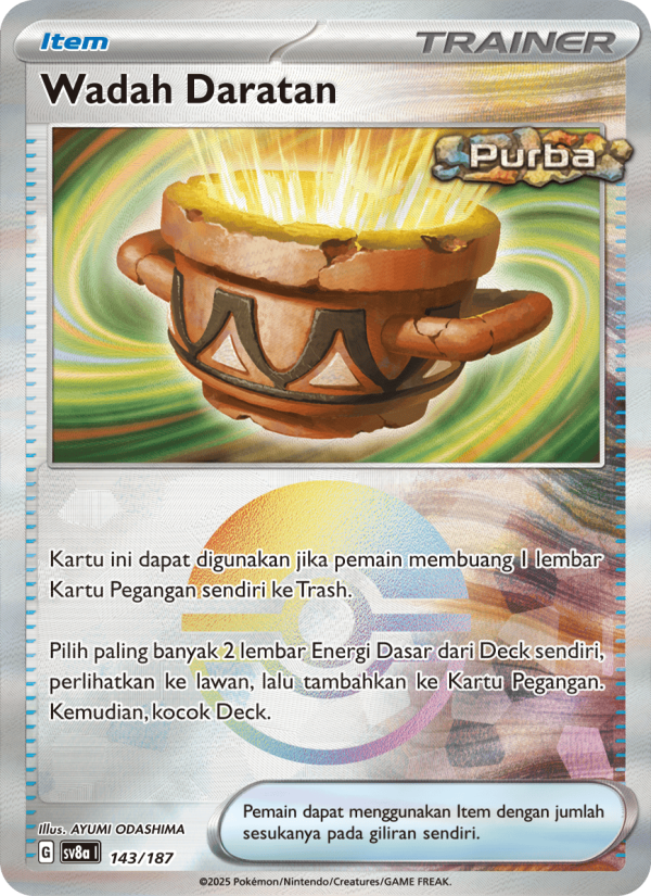 Wadah Daratan 143 — Festival Terastal ex (Indonesian Pokémon TCG card)