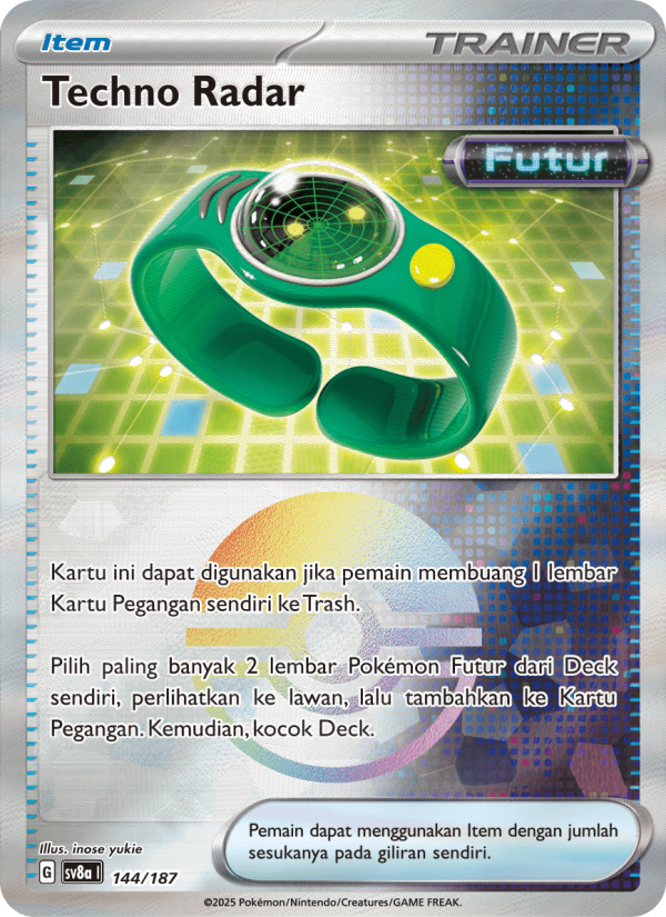 Techno Radar 144 — Festival Terastal ex (Indonesian Pokémon TCG card)