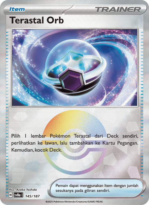 Terastal Orb 145 — Festival Terastal ex (Indonesian Pokémon TCG card)