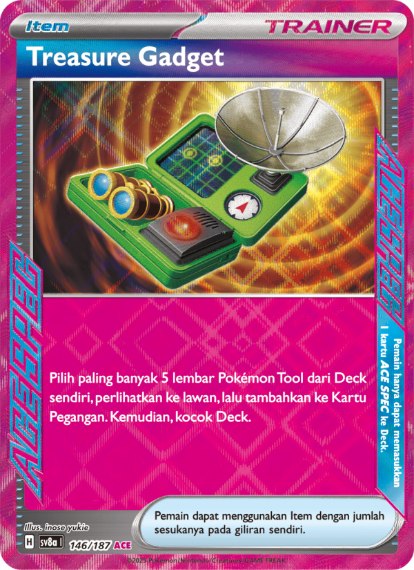 Treasure Gadget 146 — Festival Terastal ex (Indonesian Pokémon TCG card)