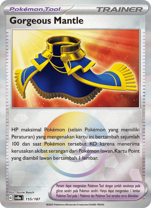 Gorgeous Mantle 155 — Festival Terastal ex (Indonesian Pokémon TCG card)