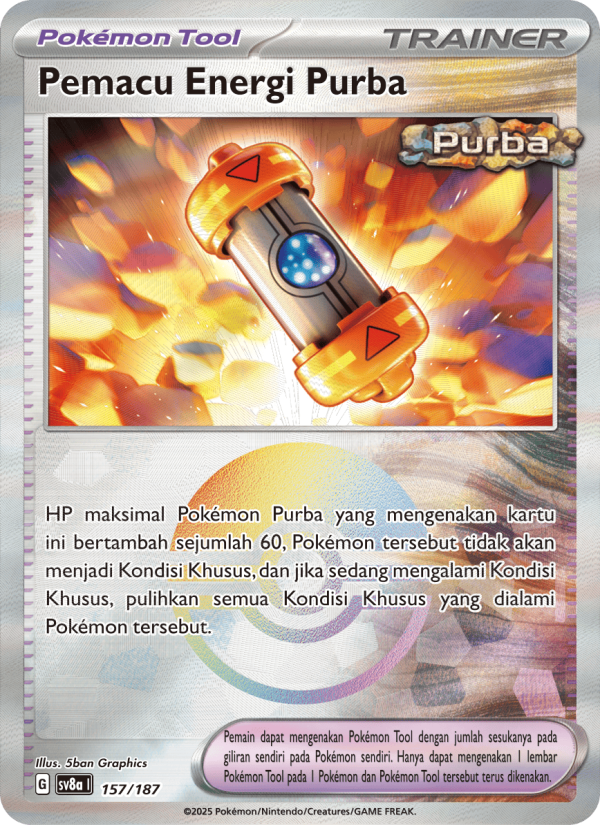 Pemacu Energi Purba 157 — Festival Terastal ex (Indonesian Pokémon TCG card)