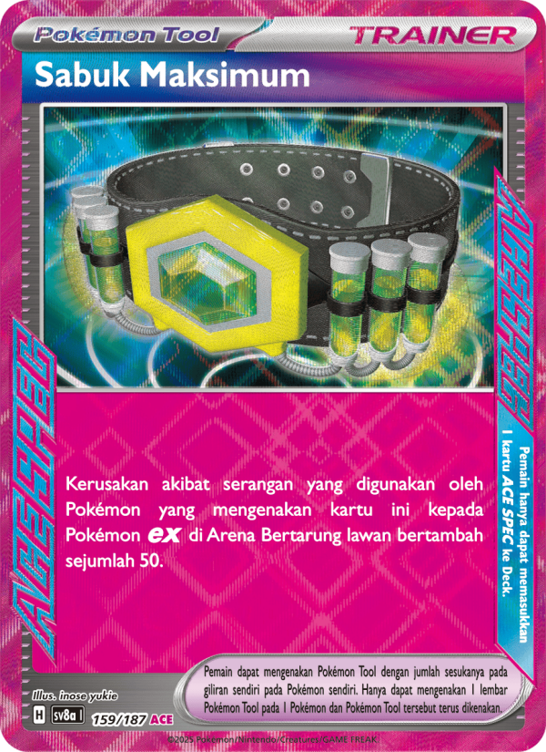 Sabuk Maksimum 159 — Festival Terastal ex (Indonesian Pokémon TCG card)