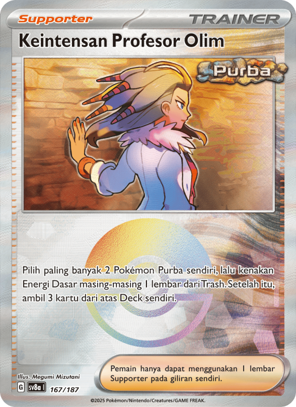 Keintensan Profesor Olim 167 — Festival Terastal ex (Indonesian Pokémon TCG card)