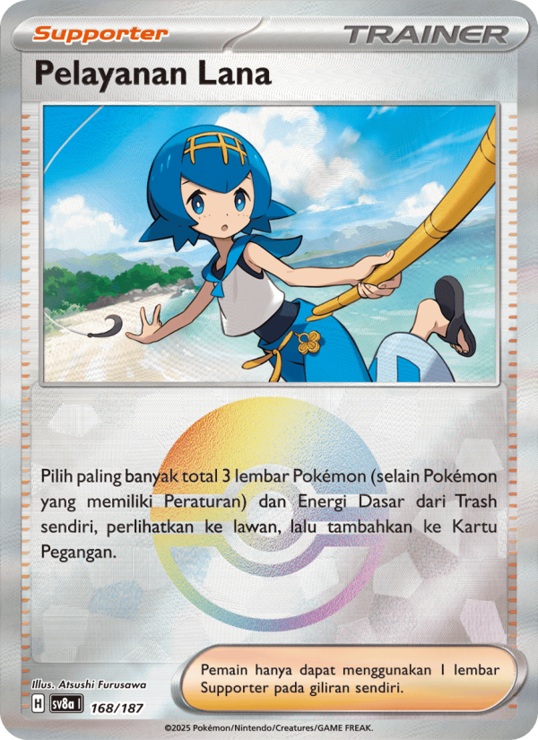 Pelayanan Lana 168 — Festival Terastal ex (Indonesian Pokémon TCG card)
