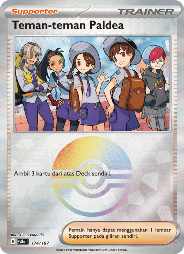 Teman-teman Paldea 174 — Festival Terastal ex (Indonesian Pokémon TCG card)