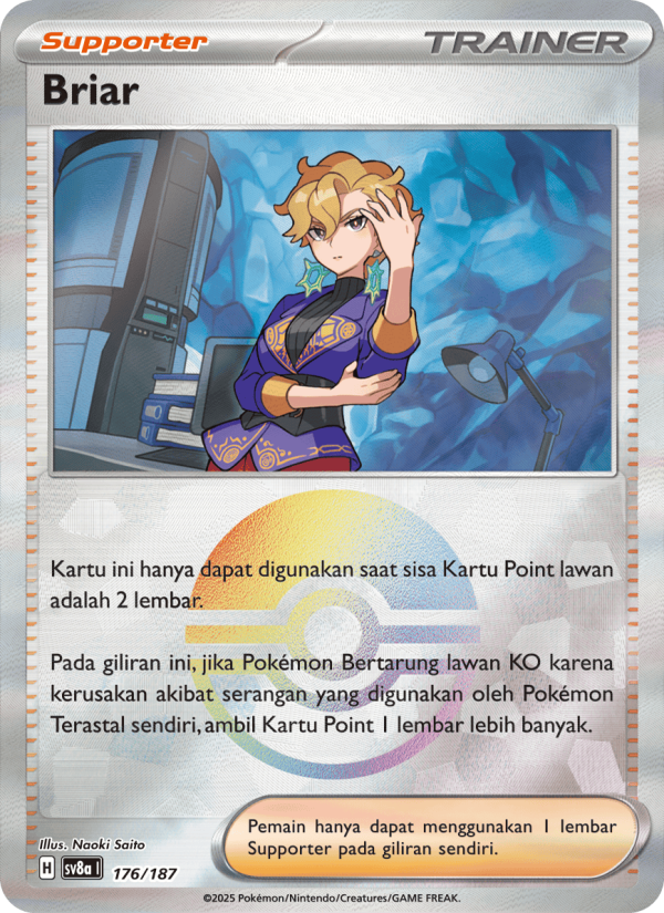 Briar 176 — Festival Terastal ex (Indonesian Pokémon TCG card)