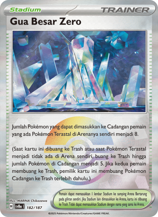 Gua Besar Zero 182 — Festival Terastal ex (Indonesian Pokémon TCG card)