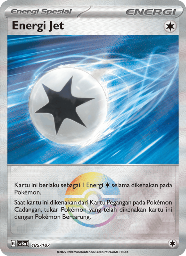 Energi Jet 185 — Festival Terastal ex (Indonesian Pokémon TCG card)