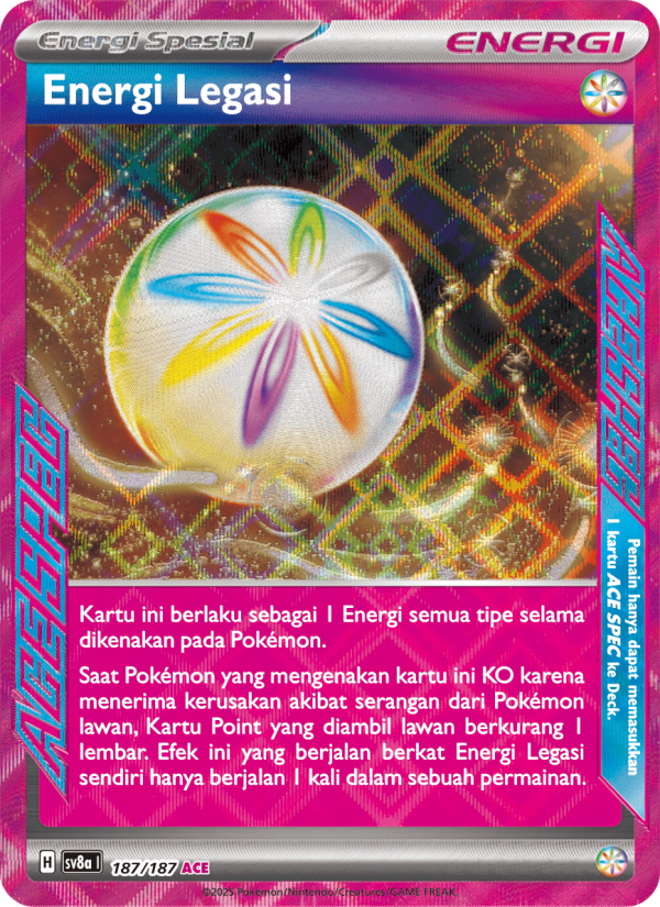 Energi Legasi 187 — Festival Terastal ex (Indonesian Pokémon TCG card)