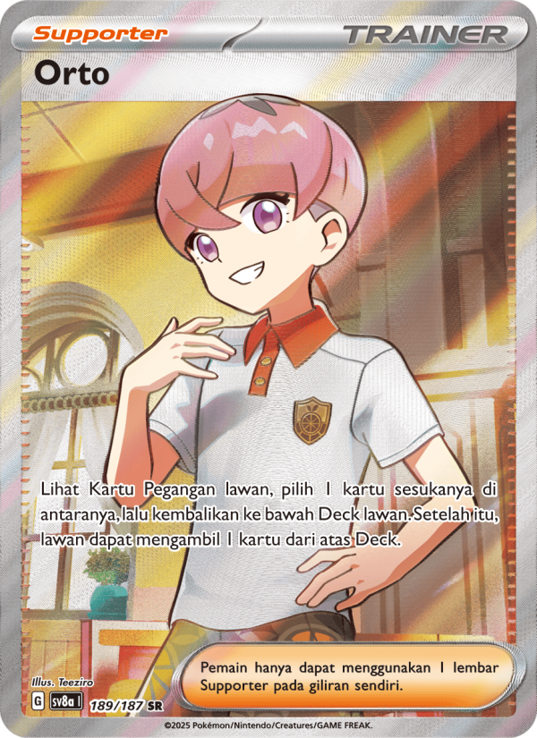 Orto 189 — Festival Terastal ex (Indonesian Pokémon TCG card)
