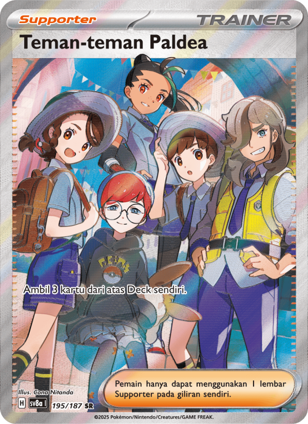 Teman-teman Paldea 195 — Festival Terastal ex (Indonesian Pokémon TCG card)
