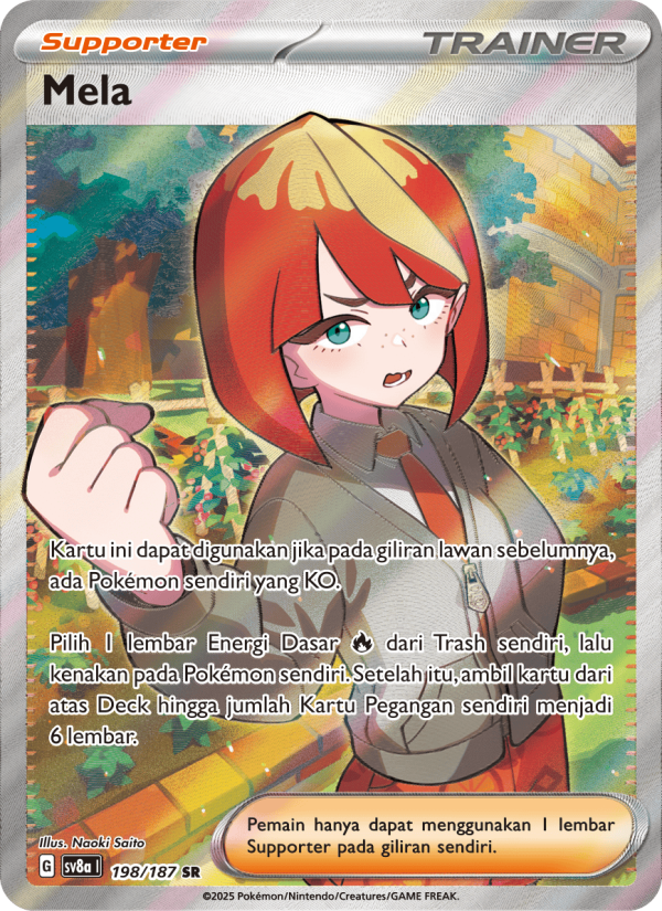 Mela 198 — Festival Terastal ex (Indonesian Pokémon TCG card)