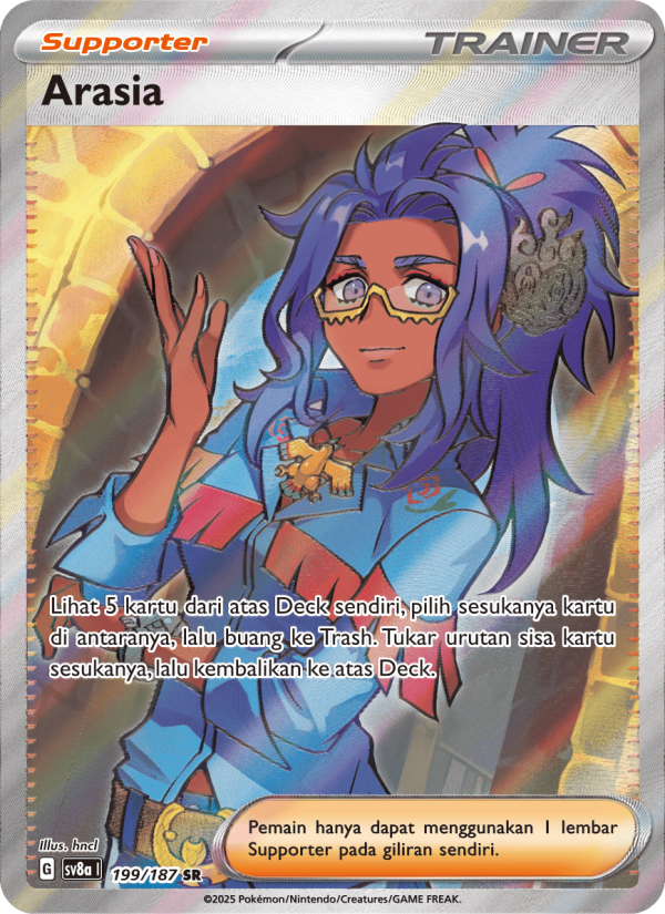Arasia 199 — Festival Terastal ex (Indonesian Pokémon TCG card)