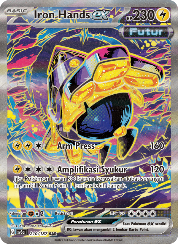 Iron Hands ex 210 — Festival Terastal ex (Indonesian Pokémon TCG card)