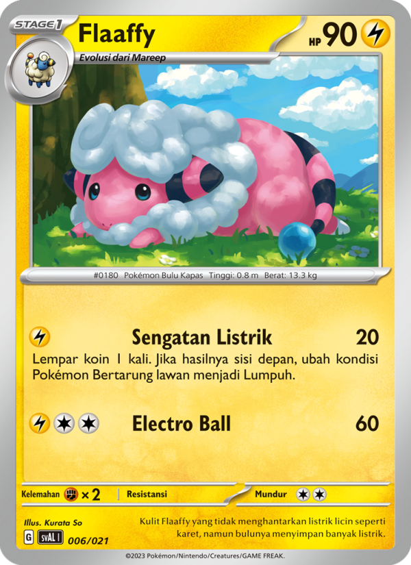 Flaaffy 006 — Sprigatito & Lucario ex (Indonesian Pokémon TCG card)