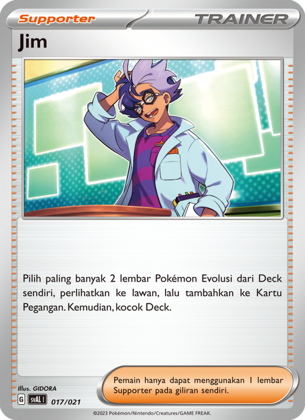 Jim 017 — Sprigatito & Lucario ex (Indonesian Pokémon TCG card)