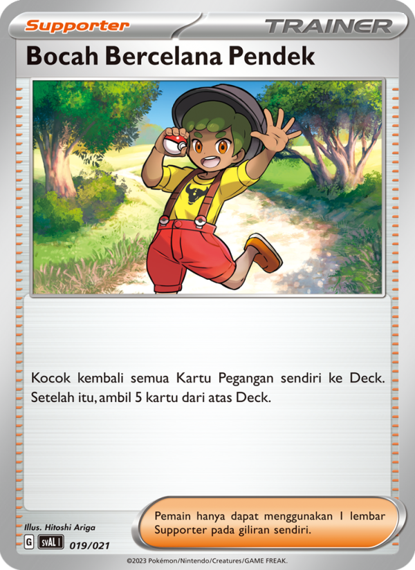 Bocah Bercelana Pendek 019 — Sprigatito & Lucario ex (Indonesian Pokémon TCG card)