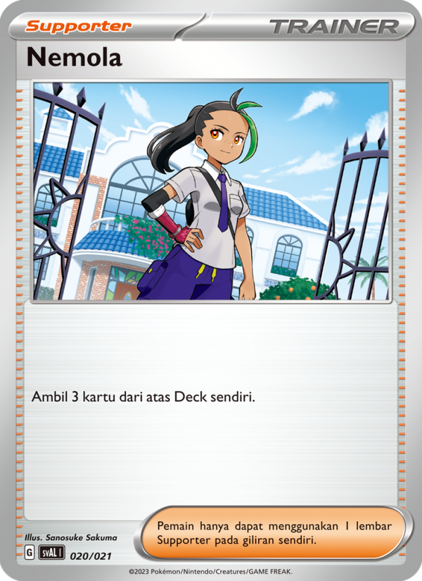 Nemola 020 — Sprigatito & Lucario ex (Indonesian Pokémon TCG card)