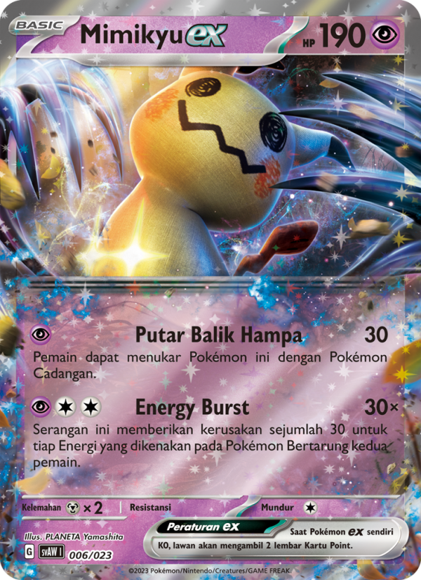 Mimikyu ex 006 — Quaxly & Mimikyu ex (Indonesian Pokémon TCG card)