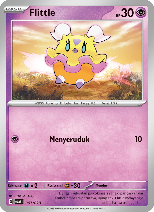 Flittle 007 — Quaxly & Mimikyu ex (Indonesian Pokémon TCG card)