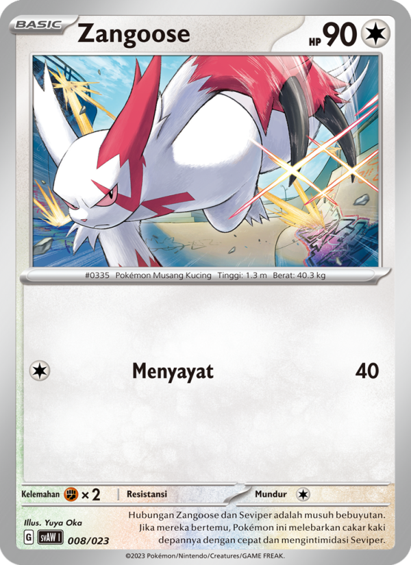 Zangoose 008 — Quaxly & Mimikyu ex (Indonesian Pokémon TCG card)