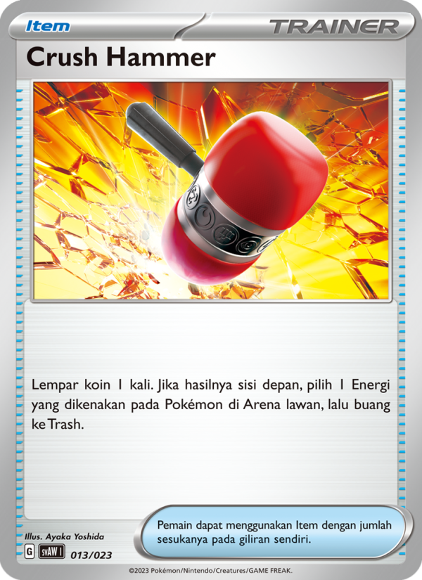 Crush Hammer 013 — Quaxly & Mimikyu ex (Indonesian Pokémon TCG card)