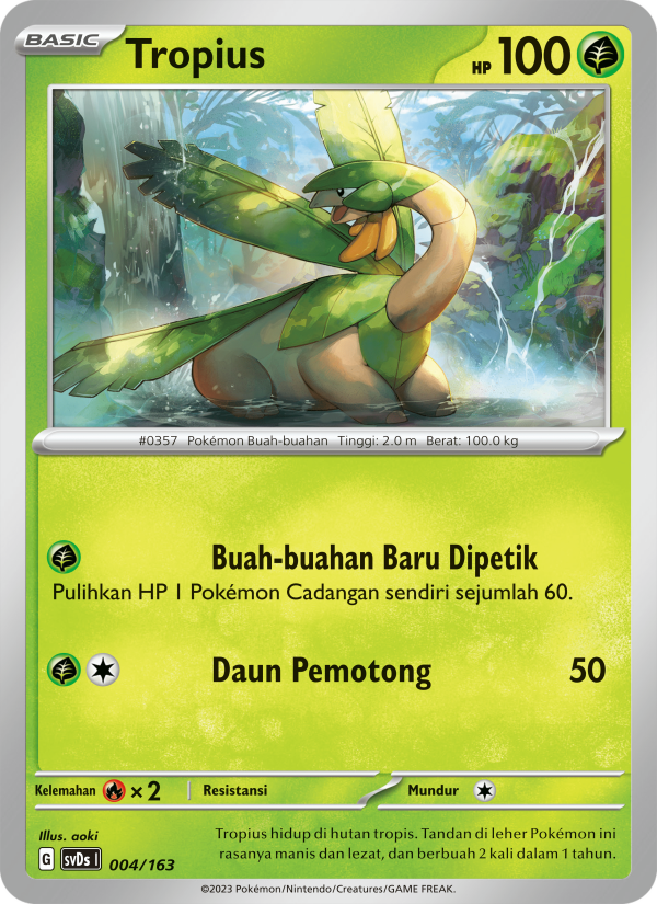 Tropius 004 — Deck Ringkas ex (Indonesian Pokémon TCG card)