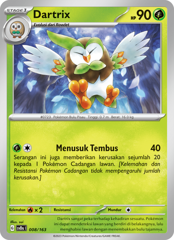 Dartrix 008 — Deck Ringkas ex (Indonesian Pokémon TCG card)