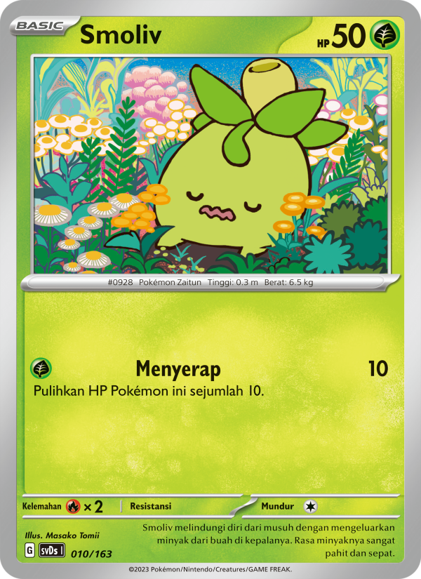 Smoliv 010 — Deck Ringkas ex (Indonesian Pokémon TCG card)