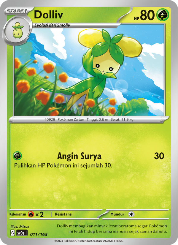 Dolliv 011 — Deck Ringkas ex (Indonesian Pokémon TCG card)