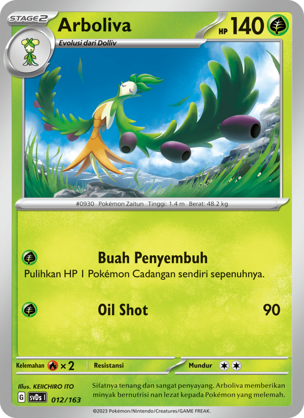 Arboliva 012 — Deck Ringkas ex (Indonesian Pokémon TCG card)