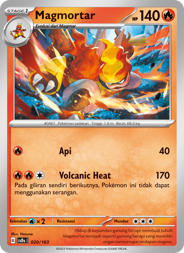 Magmortar 020 — Deck Ringkas ex (Indonesian Pokémon TCG card)