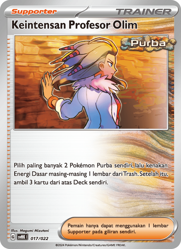 Keintensan Profesor Olim 017 — Koraidon ex Purba (Indonesian Pokémon TCG card)