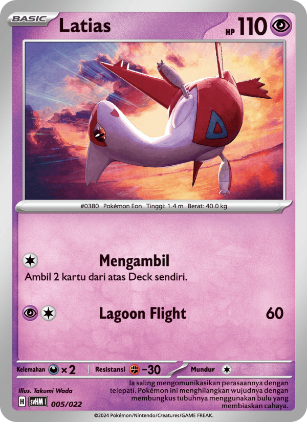Latias 005 — Miraidon ex Futur (Indonesian Pokémon TCG card)