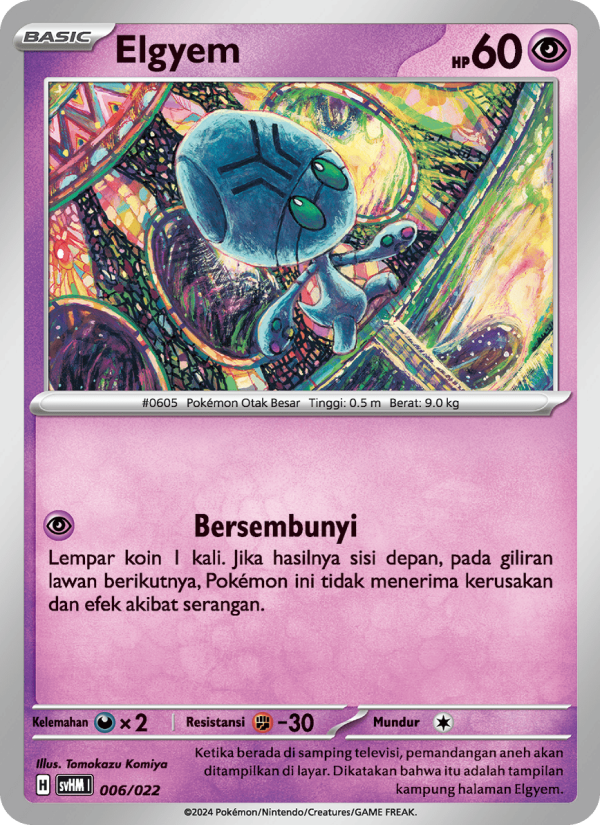 Elgyem 006 — Miraidon ex Futur (Indonesian Pokémon TCG card)