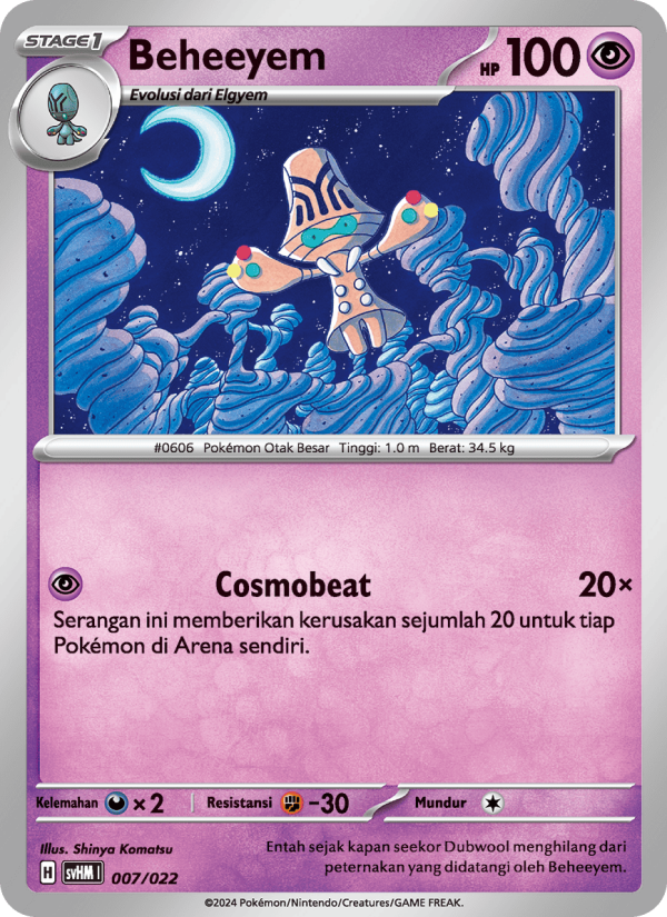 Beheeyem 007 — Miraidon ex Futur (Indonesian Pokémon TCG card)