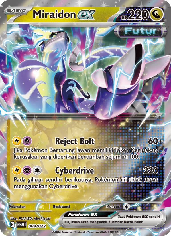 Miraidon ex 009 — Miraidon ex Futur (Indonesian Pokémon TCG card)