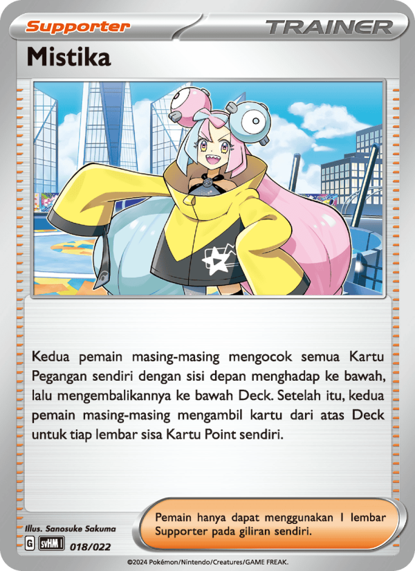 Mistika 018 — Miraidon ex Futur (Indonesian Pokémon TCG card)